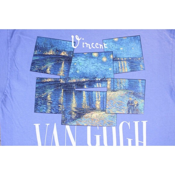 Vincent Van Gogh Starry Night Over The Rhone Art T-Shirt (Sm) - NEW w/out Tags! - Picture 3 of 7